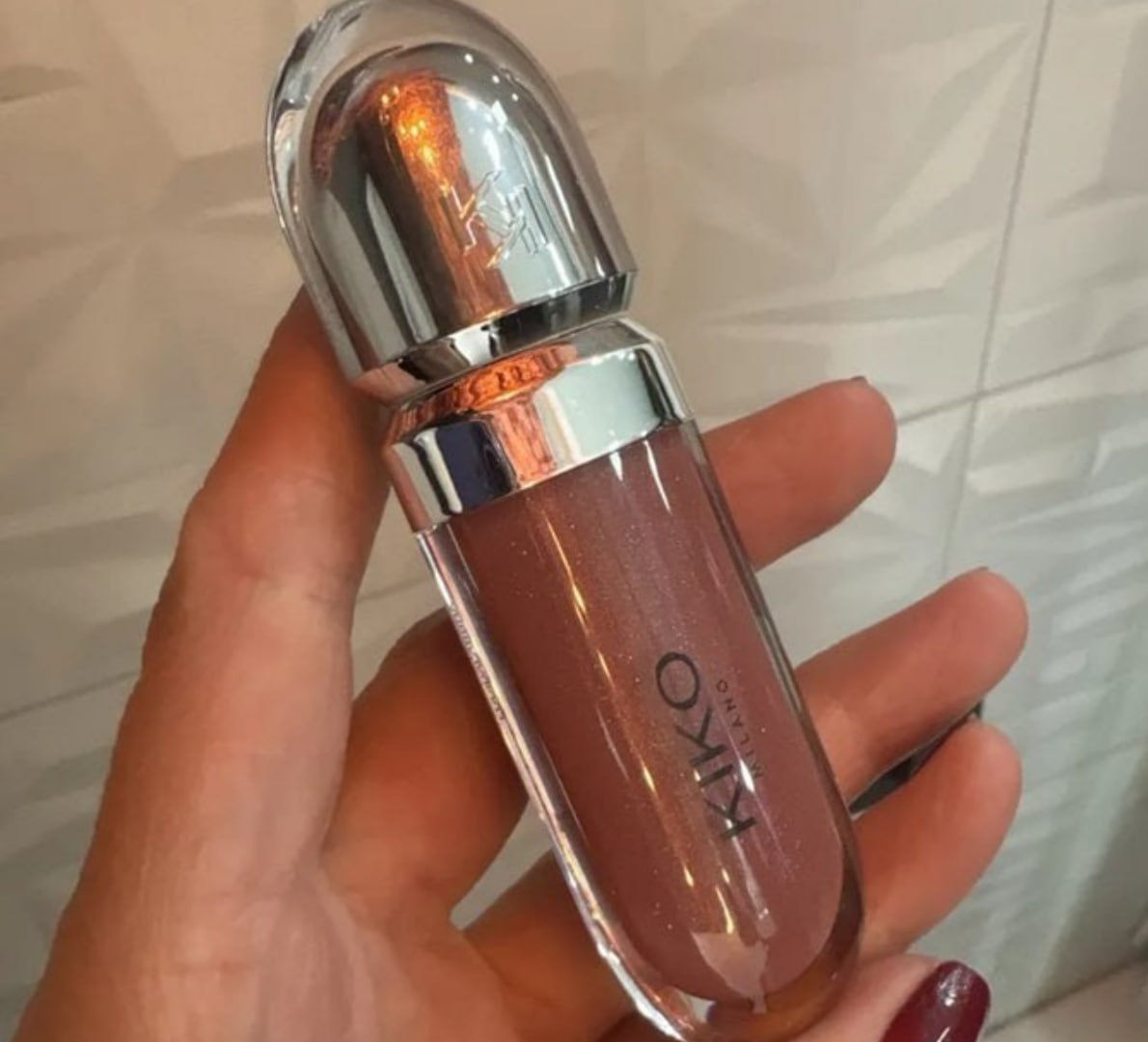 💄 Gloss Hidratante 3D Hydra Kiko Milano Cor 35 Lilás Efeito Brilhante