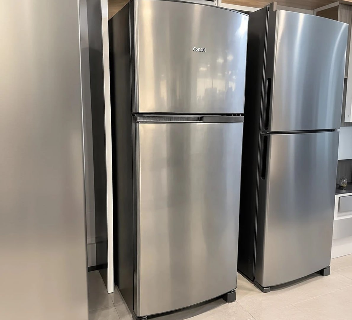 🧊 Geladeira Consul Frost Free 333 Litros Duplex Inox