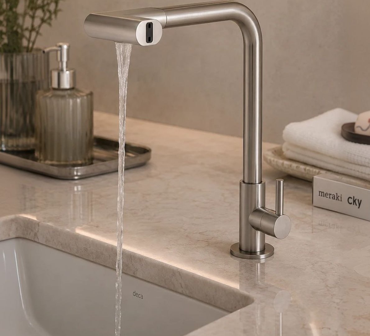 🚿 Torneira Cozinha Bancada Inox