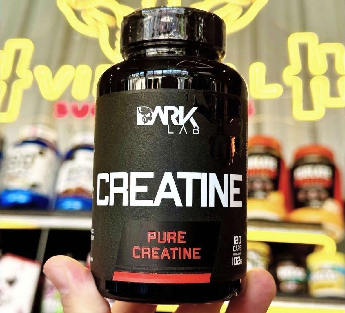 💪 Creatina Monohidratada Pura 120 cápsulas Dark Lab