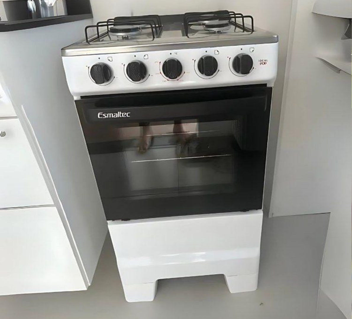 ✅ Fogão 4 Bocas Ideal Pop Com Mesa Em Inox Esmaltec