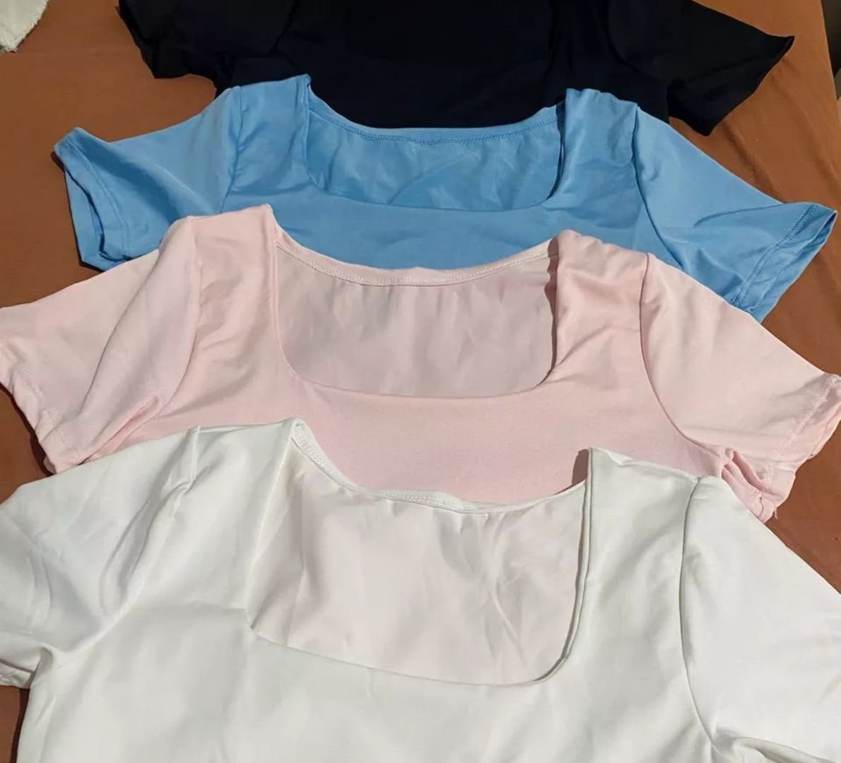 👕 Kit 4 Blusinha Baby Look
