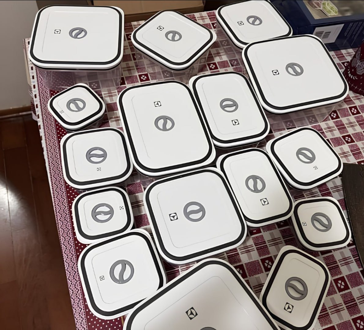 ✅ Kit 16 Potes Herméticos Plástico Multiuso Electrolux