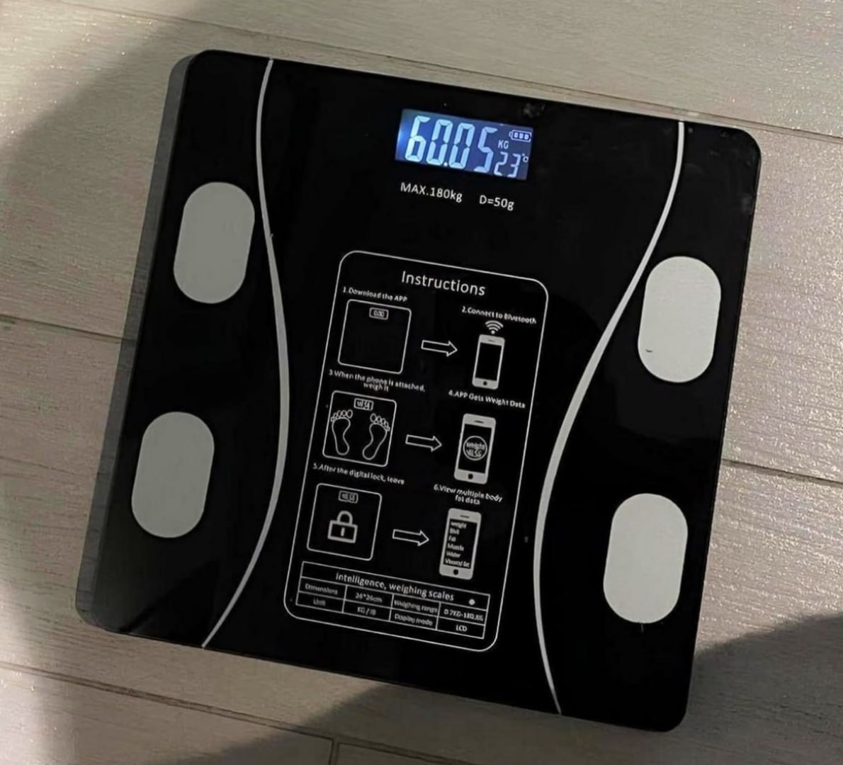 ⚖️ Balança Digital Bioimpedância Smart 180kg