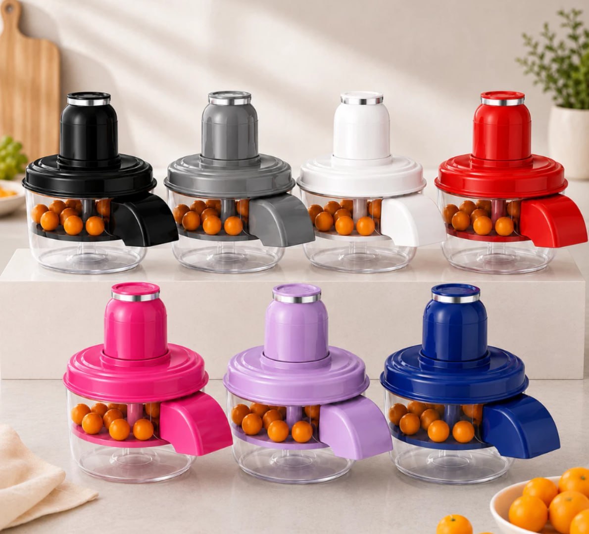 ✅ Descascador Elétrico de Frutas Automático (várias cores)