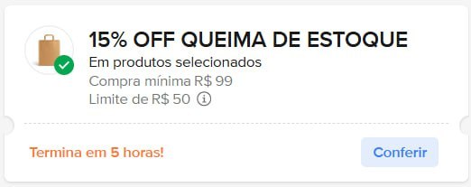 🎟 CUPOM: OUTLET1510