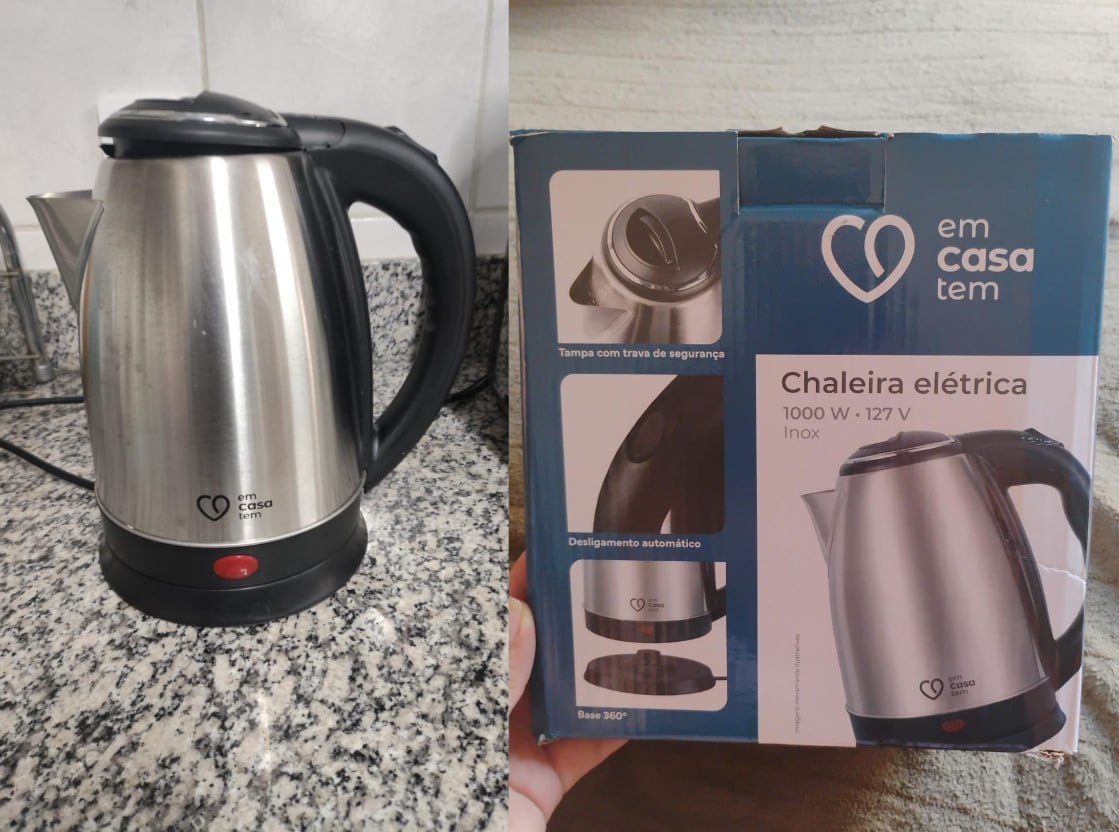 🫖 Chaleira Elétrica 1,8l Inox 110v