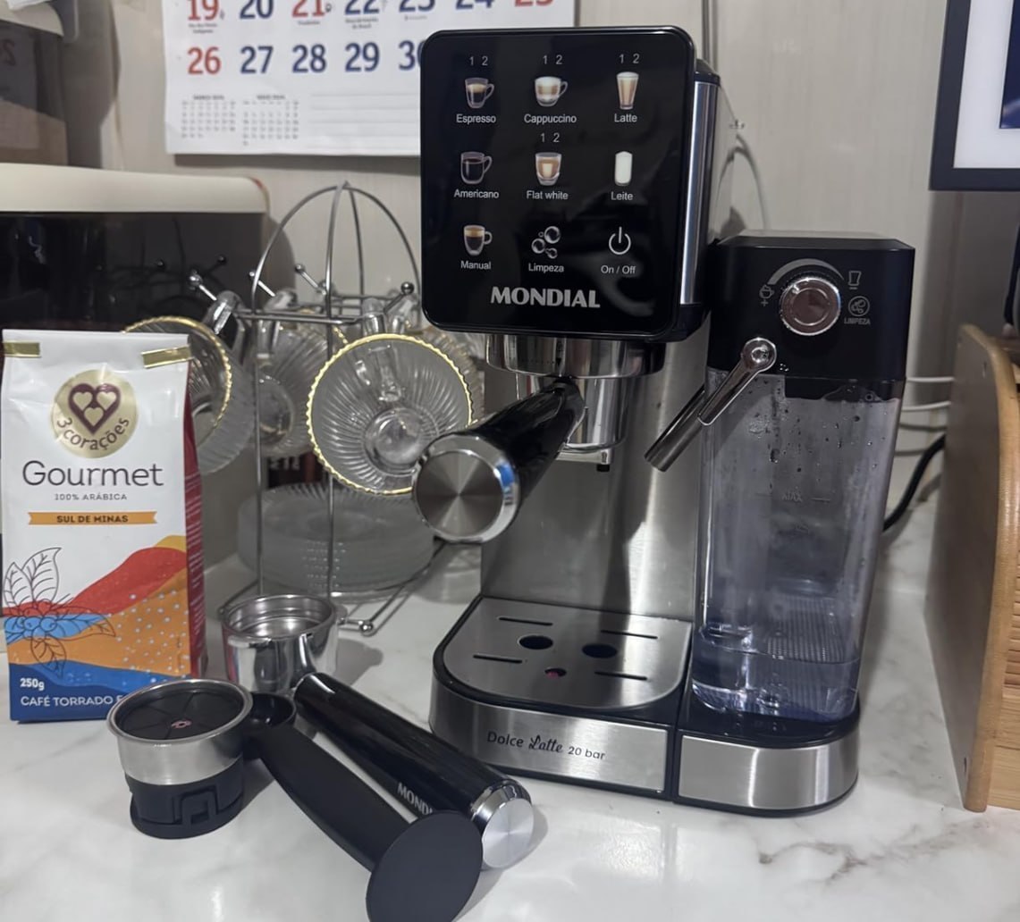 ☕️ Cafeteira Espresso Automática Dolce Latte 20 Bar MONDIAL - 110v