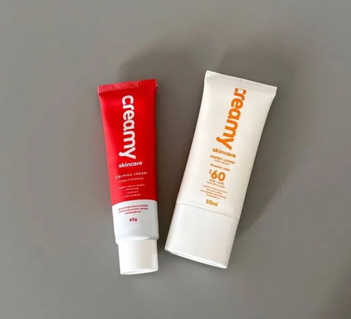 🧴 Kit Duo (Protetor Solar FPS60 + Calming Cream) - Creamy Skincare