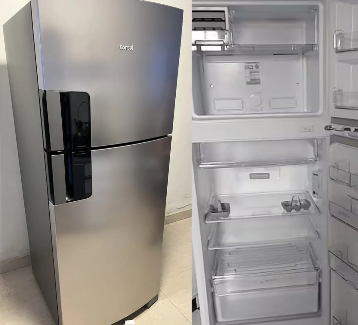 🧊 Geladeira Frost Free 412 Litros Inox Consul 127V