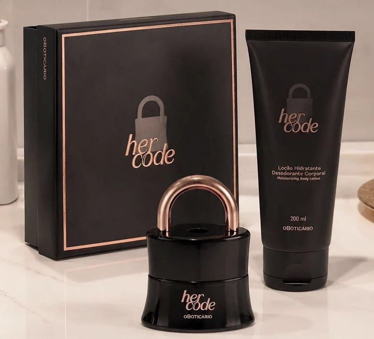 🔒 Her Code Eau De Parfum 50ml + Loção Corporal 200ml