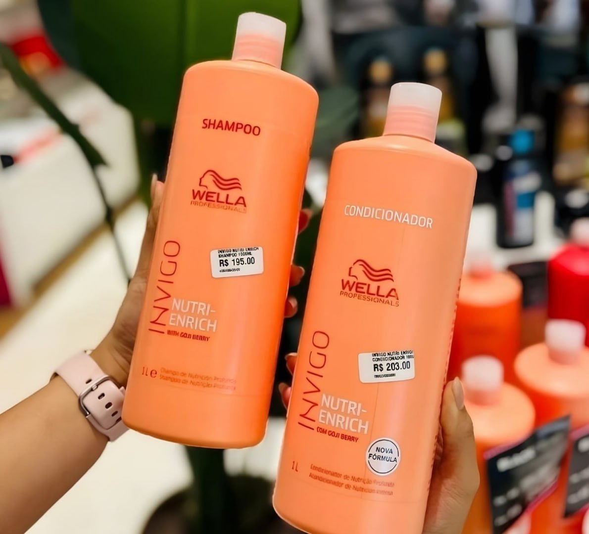 🫧 Kit Wella Invigo Nutri Enrich Shampoo e Condicionador 2 L