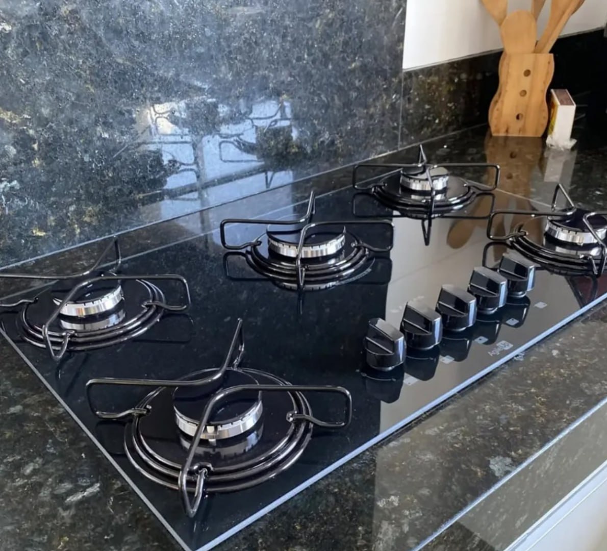 🍪 🔝 Cooktop 5 Bocas Mesa De Vidro Atlas Agile Up Bivolt