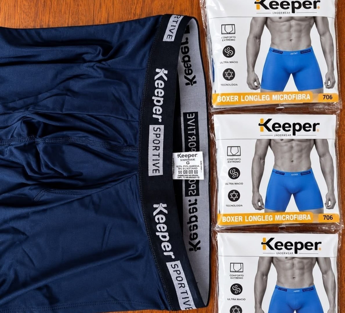 🩳 Kit 3 Cuecas Longleg Anti Assadura