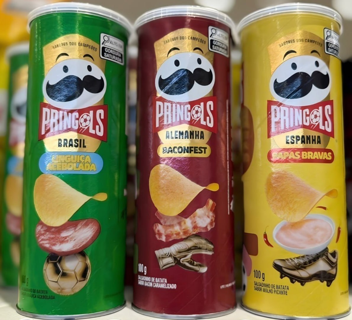 š„ Batata Frita Pringles Tripack Especial Festa do Futebol