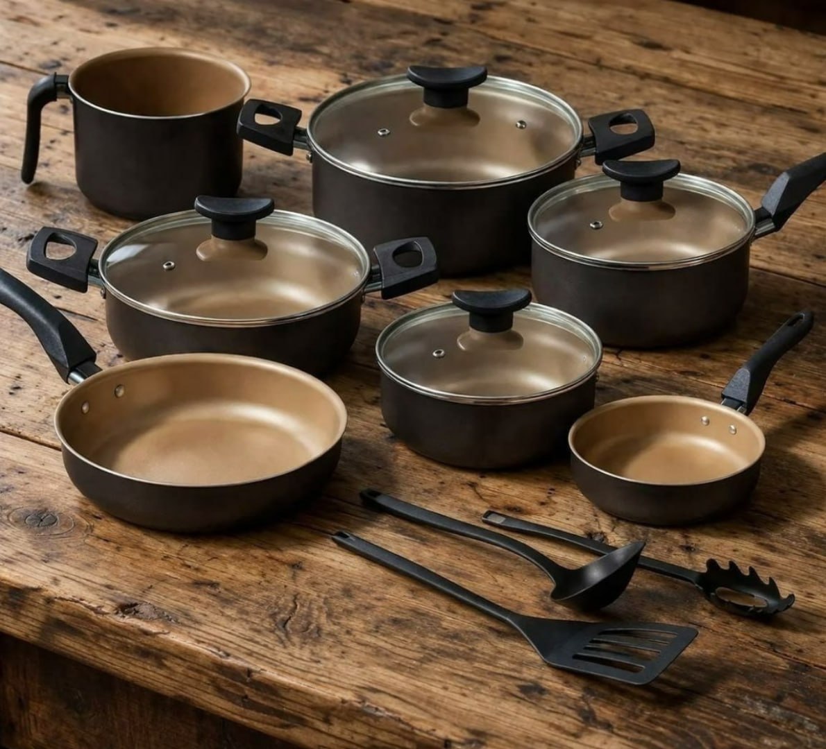 🥘 Conjunto Panelas Antiaderente 10 Peças Teflon