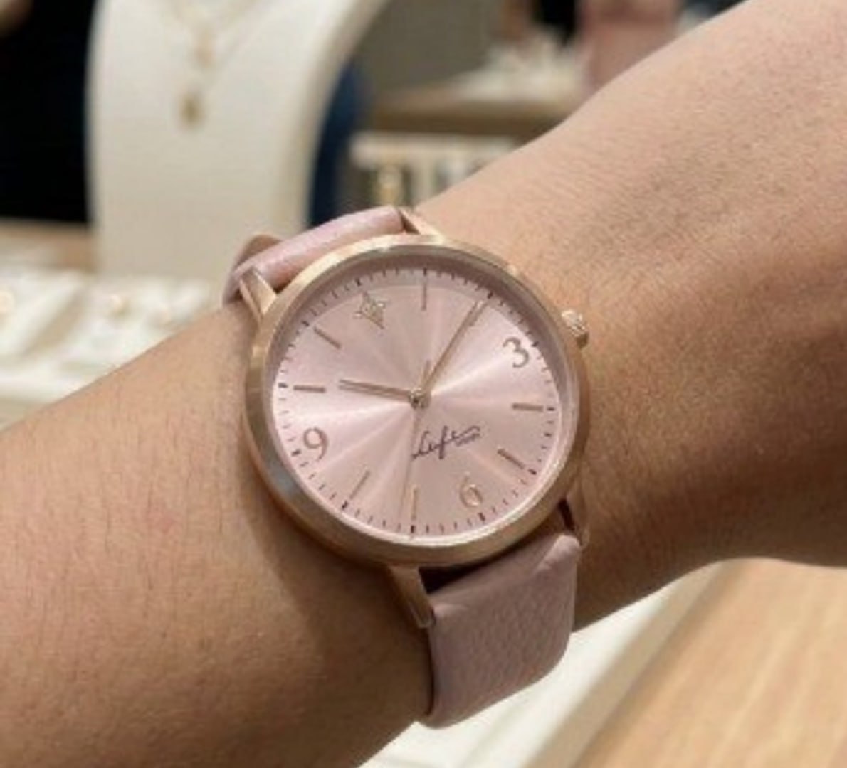 ⌚️ Relógio Life Realizações Couro Rosé