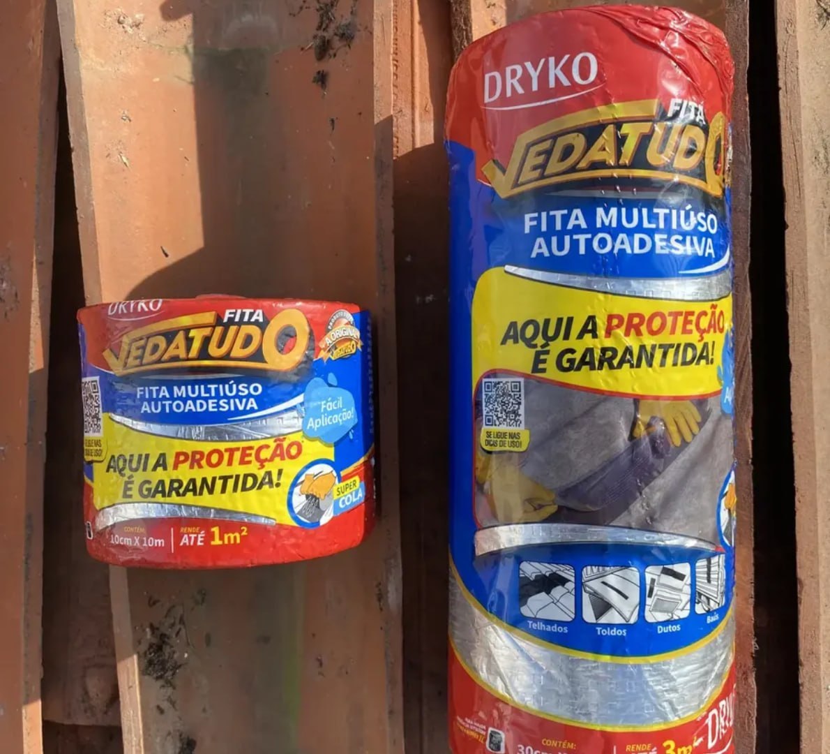 ✅ Fita Asfáltica Auto Adesiva Aluminizada 30 Cm X 10 M