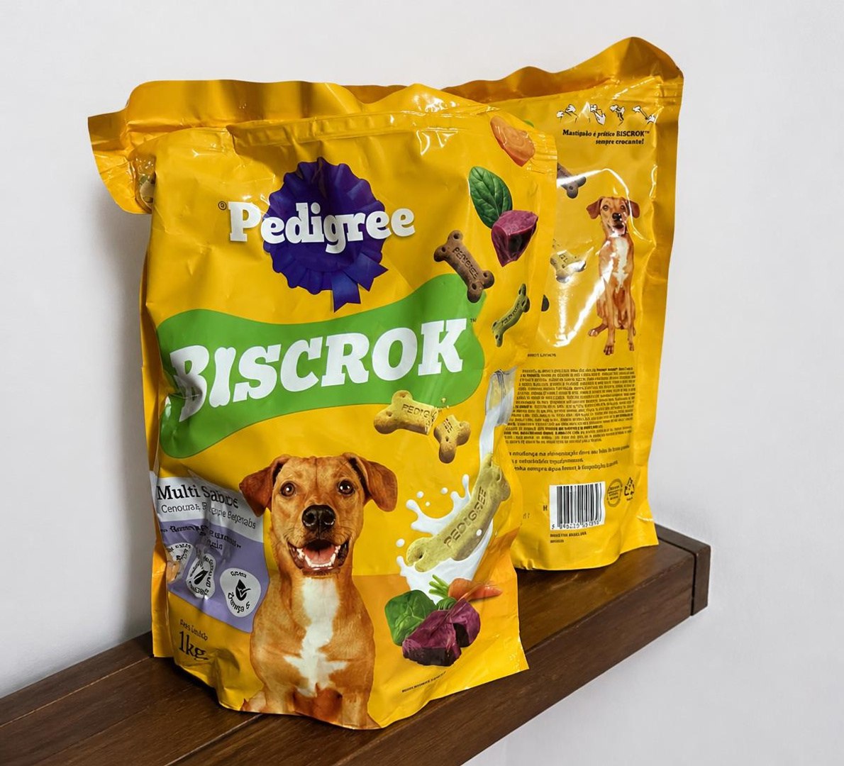 🐶 Biscoito Pedigree Biscrok Para Cães Adultos Multi 1Kg