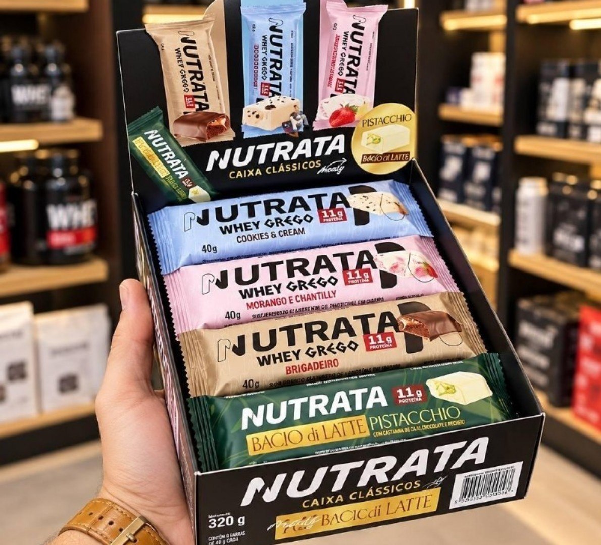 ✅ Display Misto Barra de Proteína Nutrata - 8 unidades