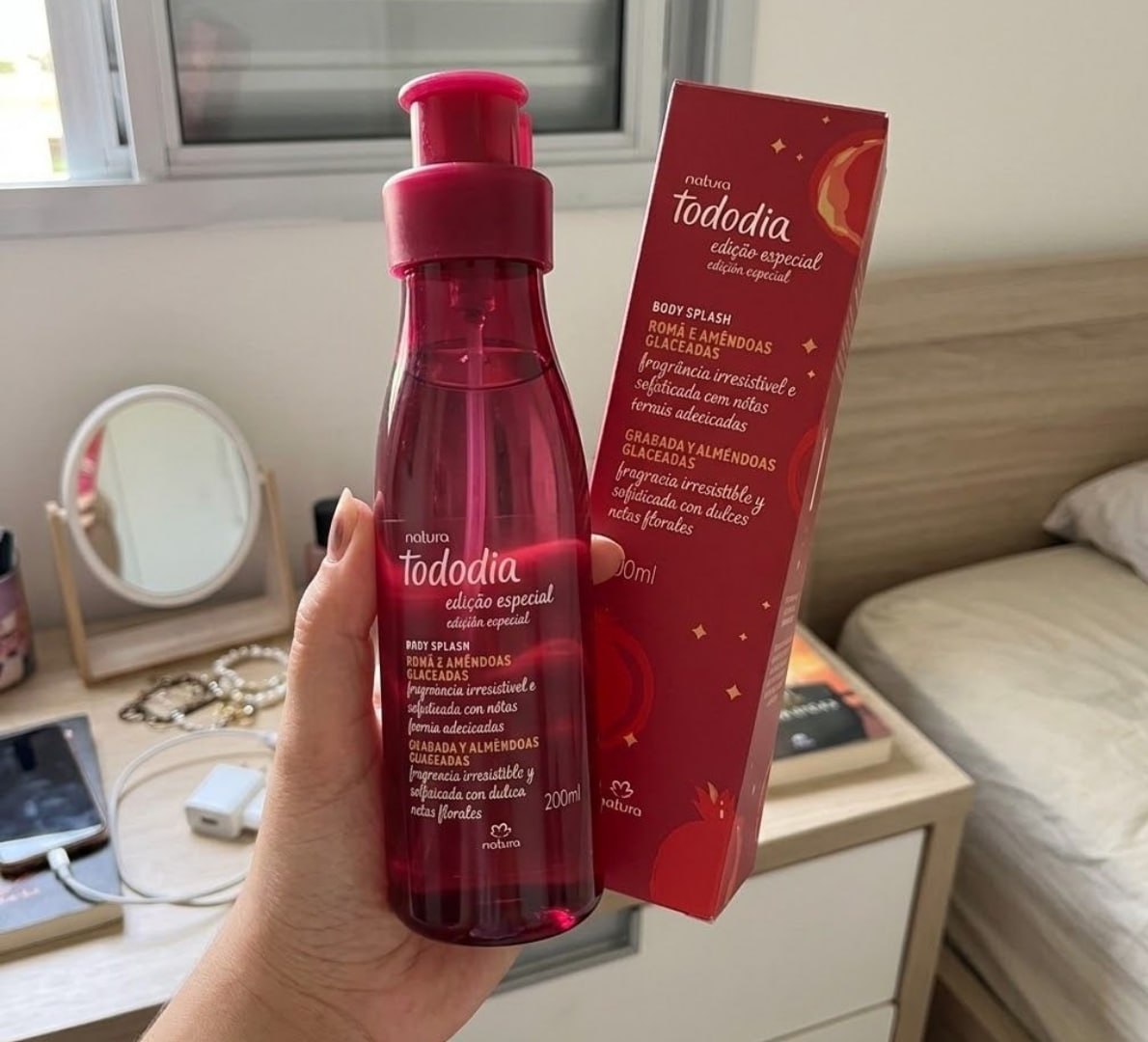 🌬 Body Splash Natura Tododia Romã E Amêndoas Glaceadas 200ml