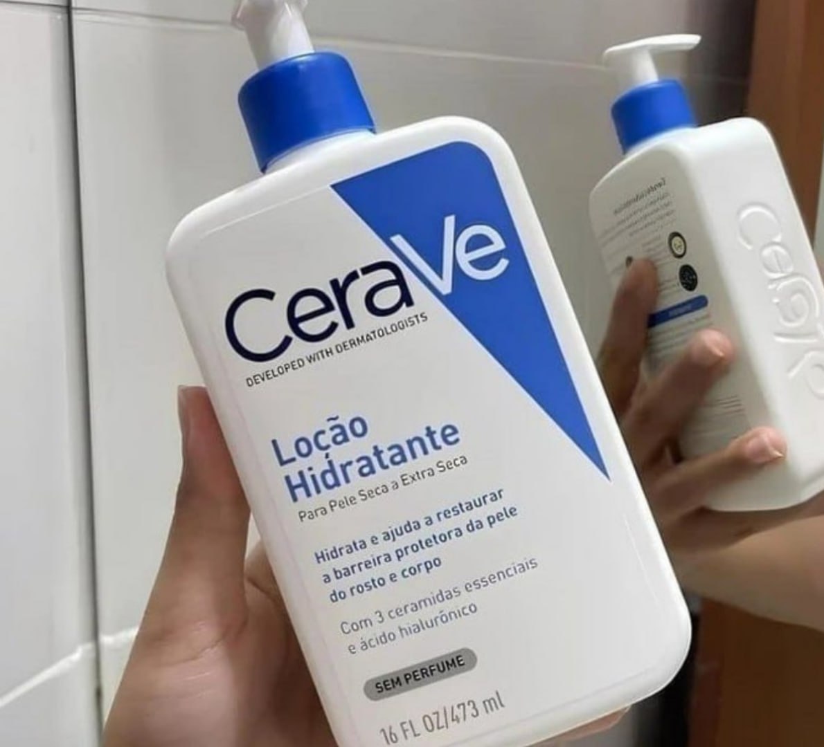 🧴 Loção Hidratante Corporal com Ceramidas Essenciais e Ácido Hialurônico, CeraVe 473ml