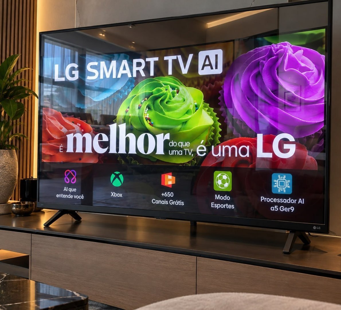 📺 Smart TV HD 32" LG AI 2026 Processador α5 Ger9
