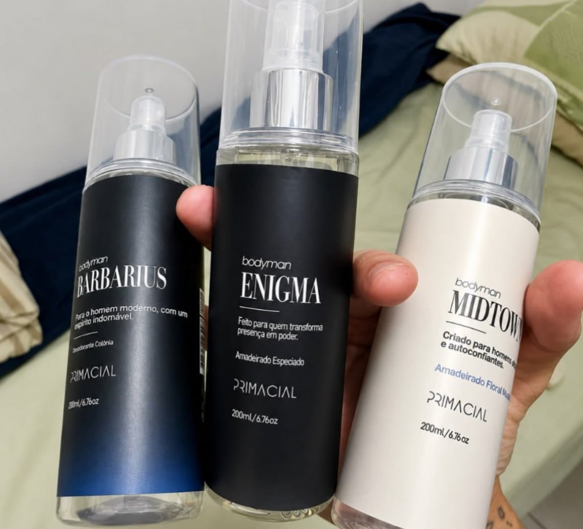 💨 Kit Body Splash Barbarius + Enigma + Midtown 200ml