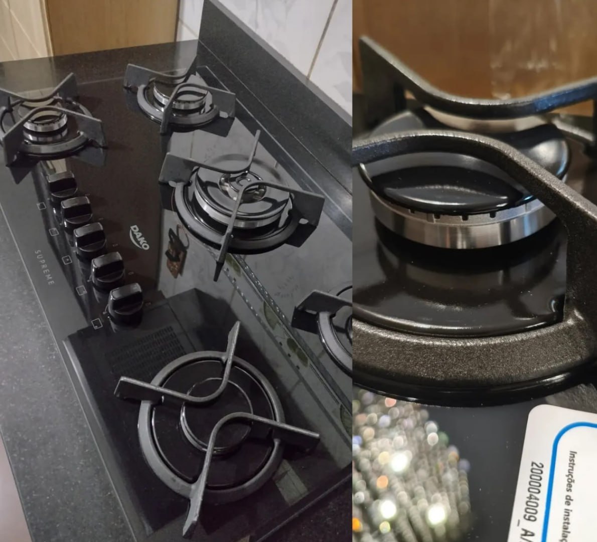 ✅ Cooktop 5 Bocas Dako Supreme Tripla Chama Bivolt