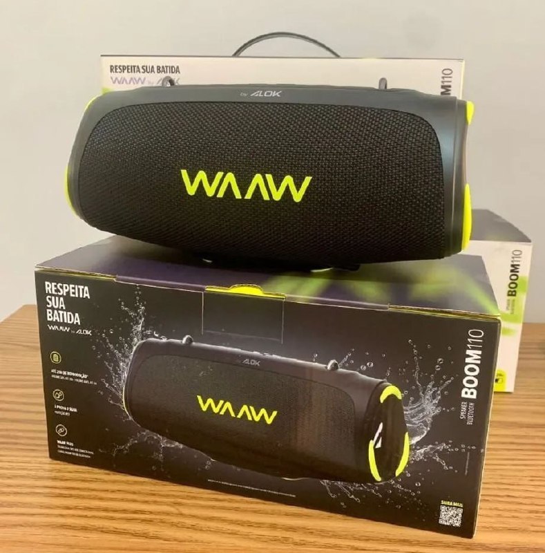 🔊 WAAW by ALOK Caixa de Som Bluetooth BOOM Boombox 40W
