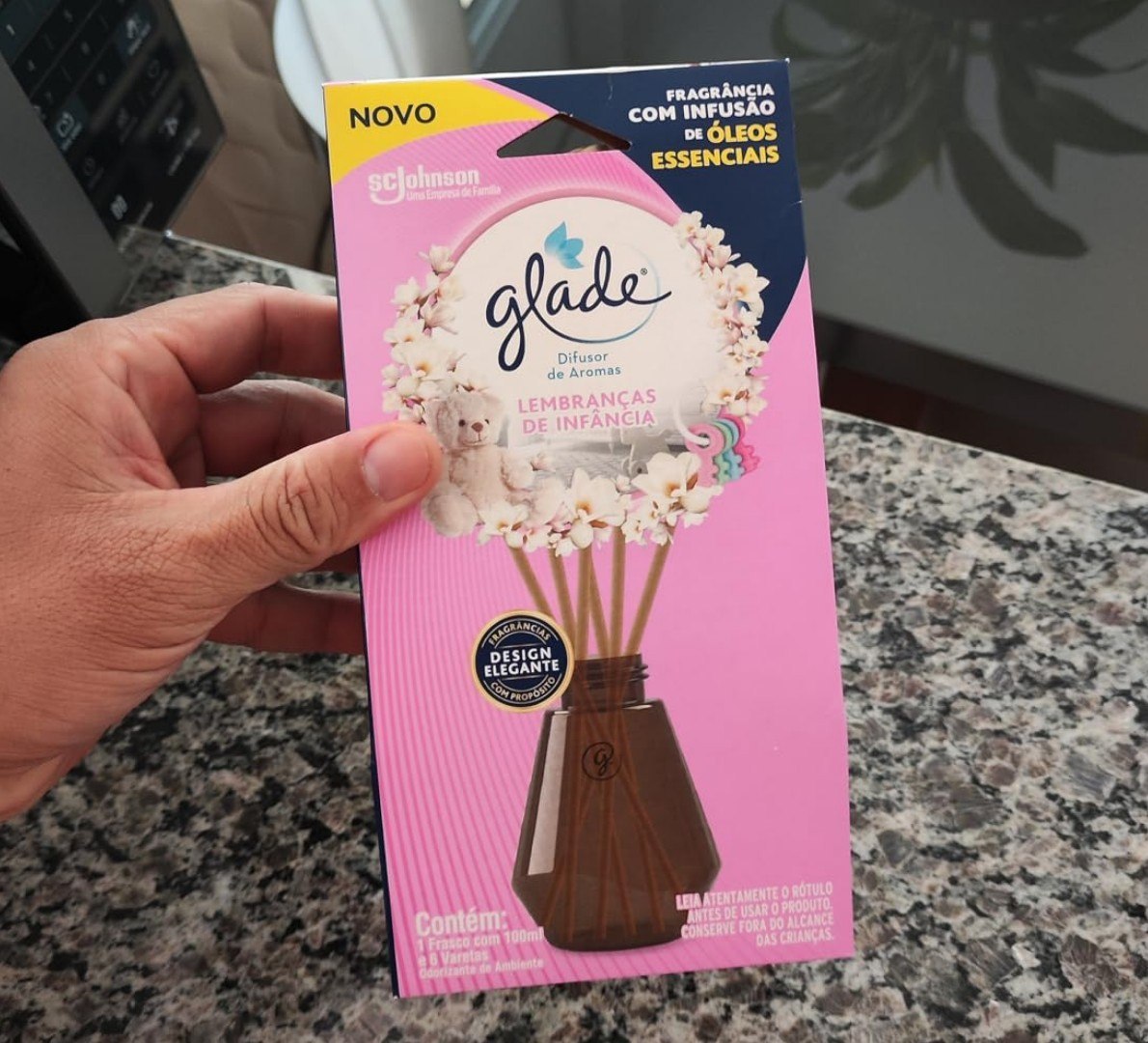 ✅ Glade Difusor de Ambiente Lembranças de Infância 6 Varetas 100ml