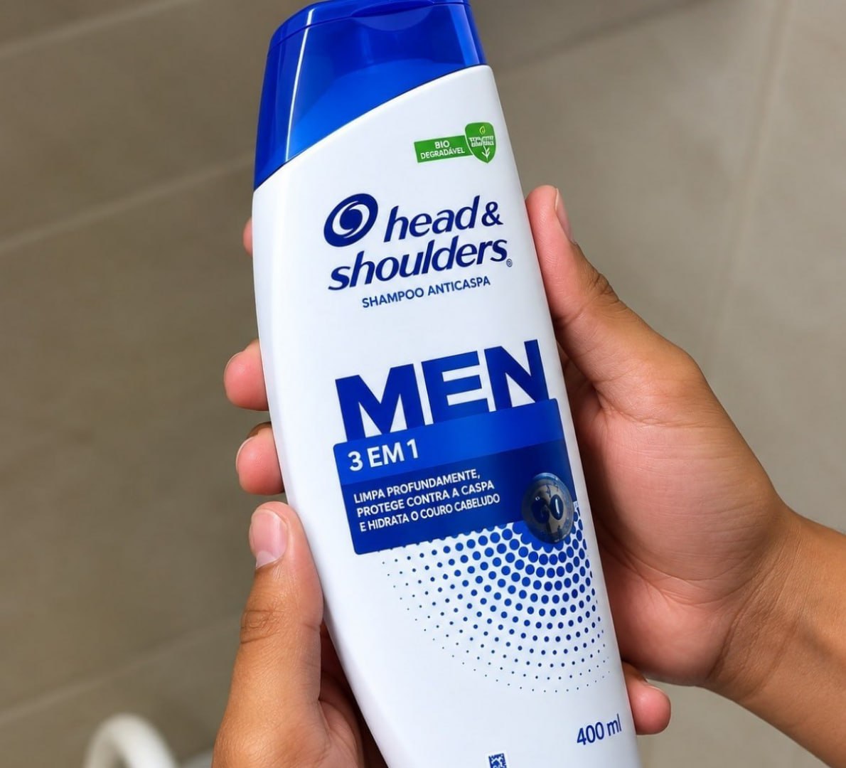 🫧 Head & Shoulders Shampoo Anticaspa Men 3 em 1, 400 ml