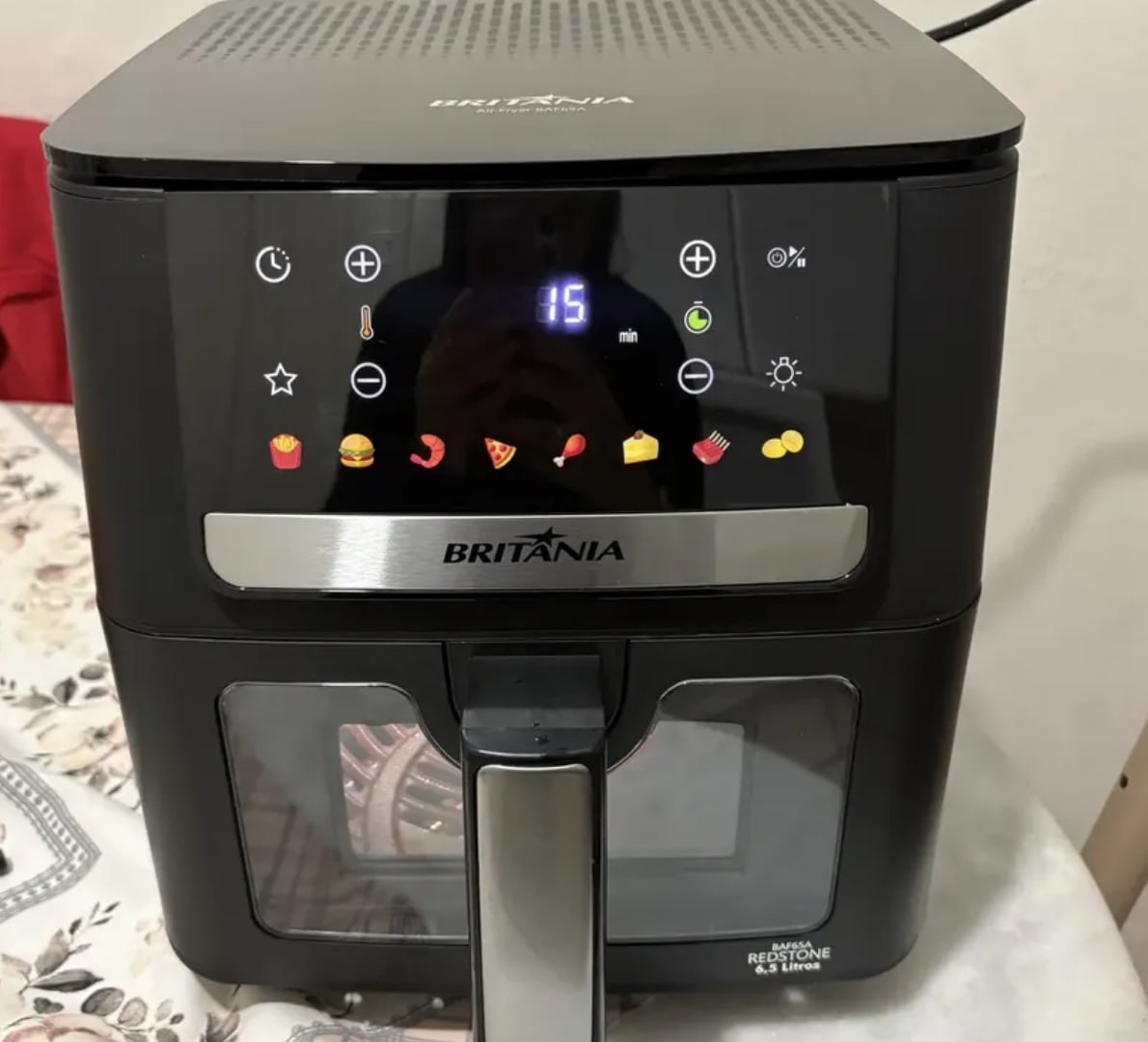 ♨️ Air Fryer Britânia 6,5L 8 Funções Painel Digital