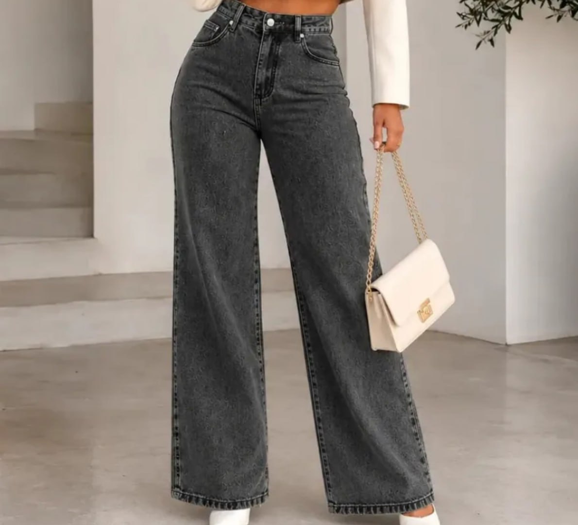 👖 Calça Jeans Pantalona Wide Leg