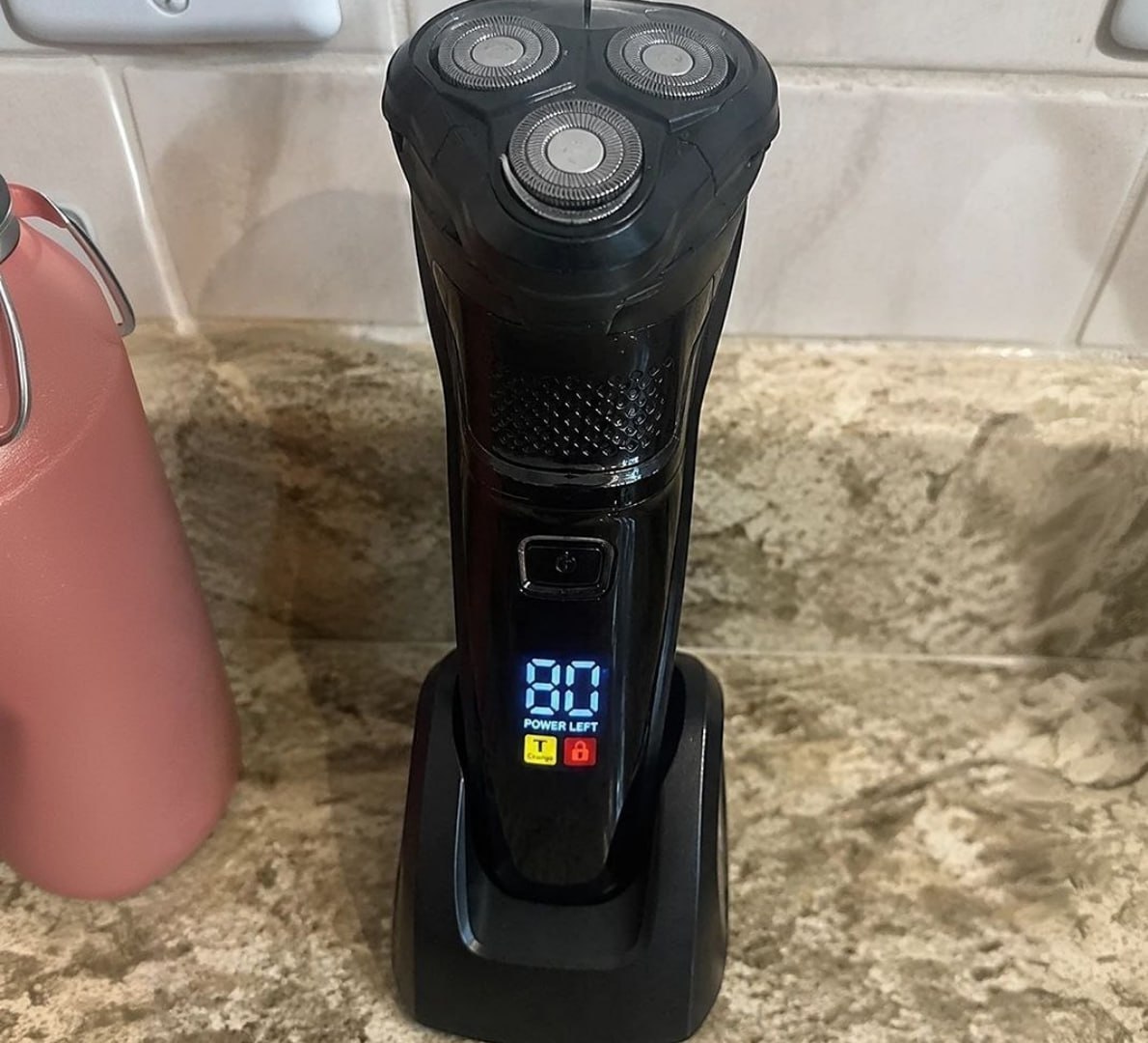 🪒 Barbeador Elétrico Profissional 3 Lâminas Rotativas Duplas