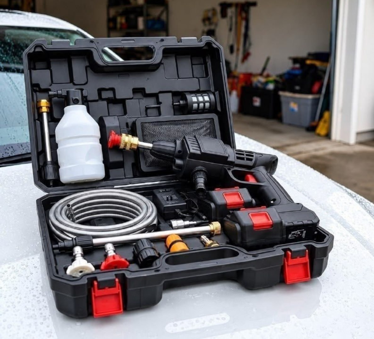 💧 Lavadora Potente Portátil 2 Baterias 110/220v 48v