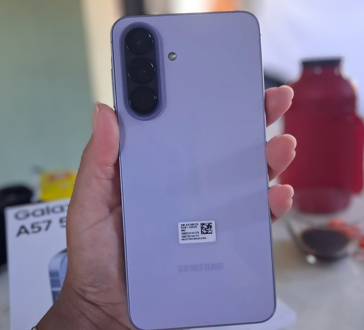 📱 Samsung Galaxy A57 256GB e 8 Ram Lilás