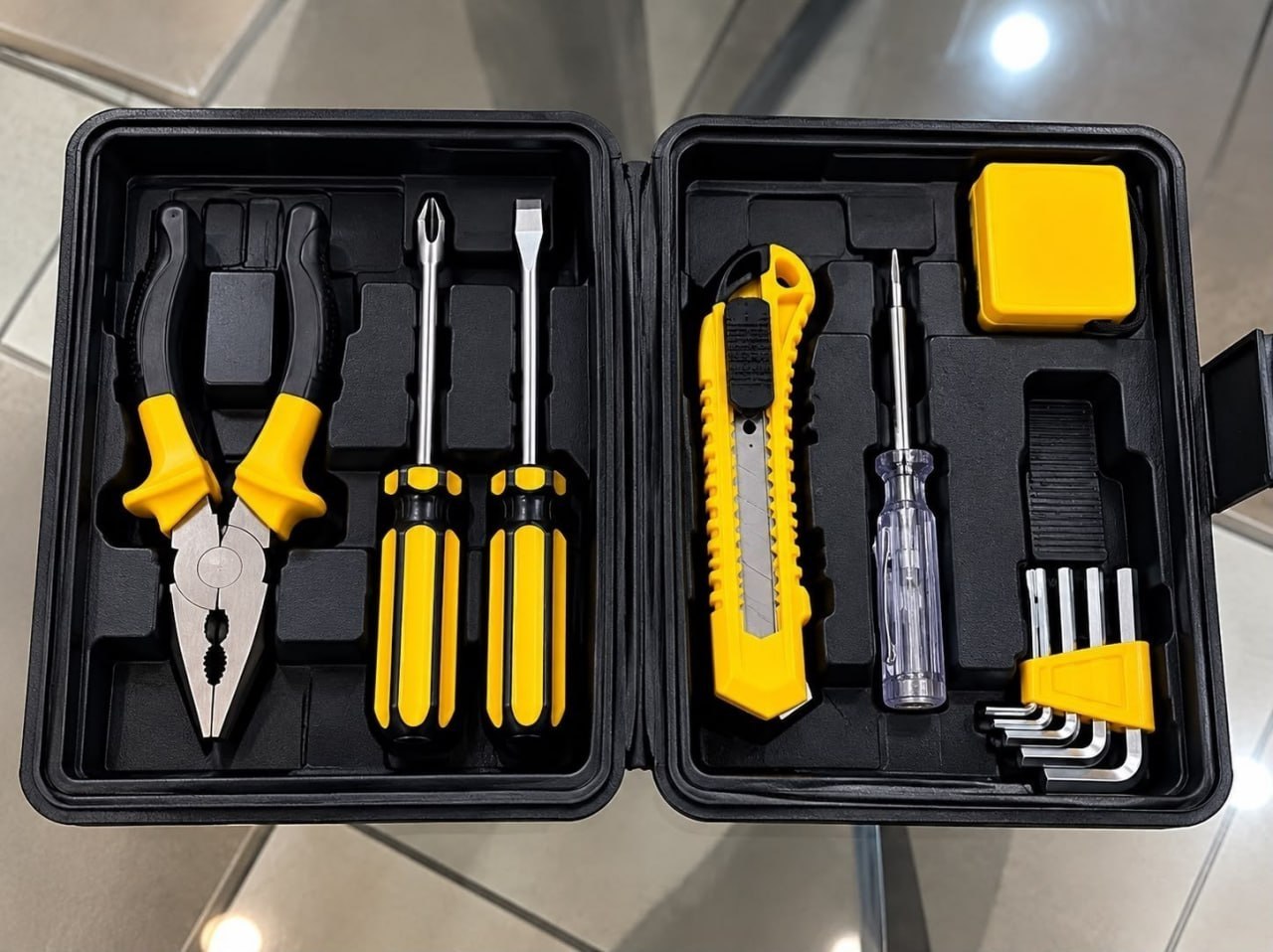 🔧 Kit Jogo De Ferramentas Aço Carbono Titanium 11 Peças