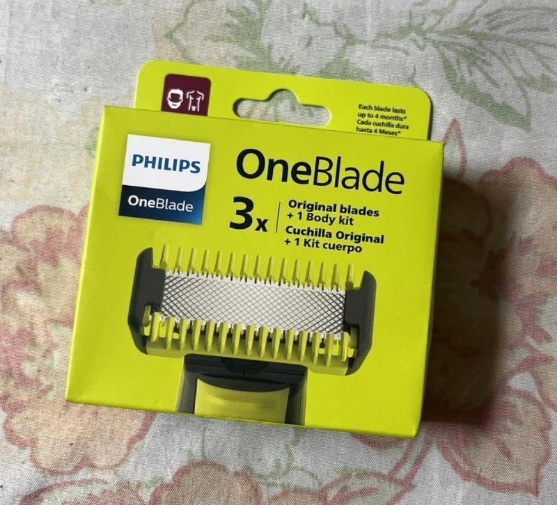 🪒 Lâminas de Reposição Originais Philips OneBlade - 3 unidades