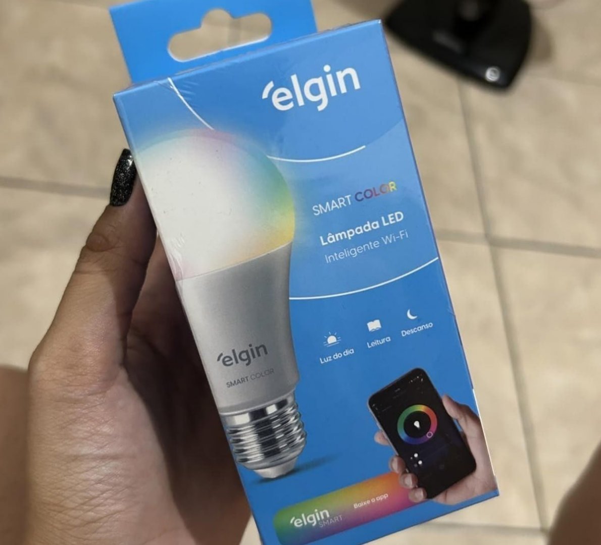 💡 Lâmpada Inteligente Smart Color 10W Elgin RGB WiFi