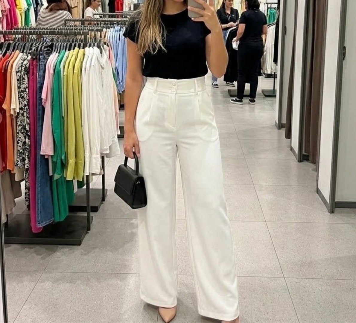 👖 Calça Wide Leg Alfaiataria Social Pantalona