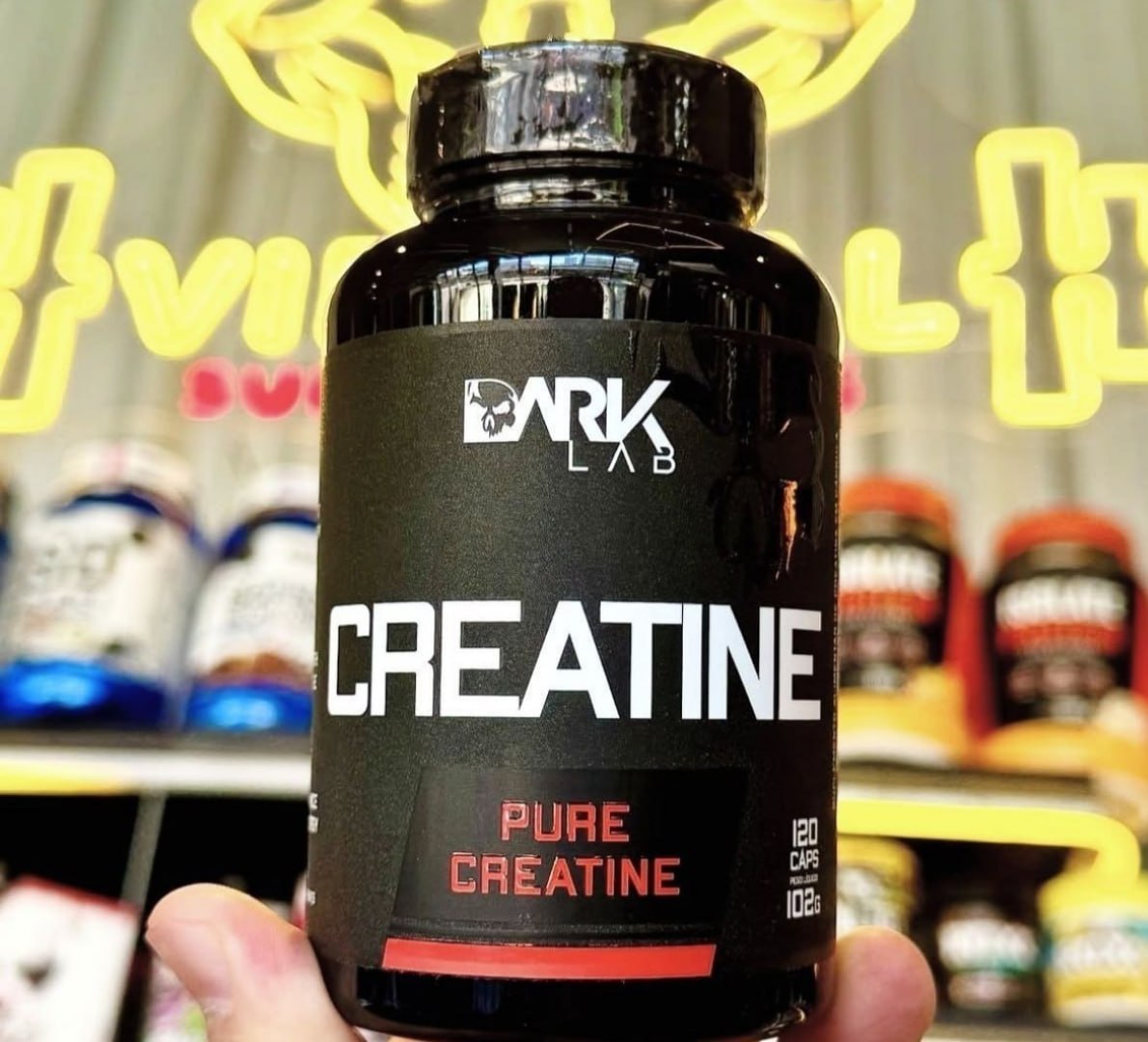 💪 Creatina Dark Lab Premium em cápsula de 120 un