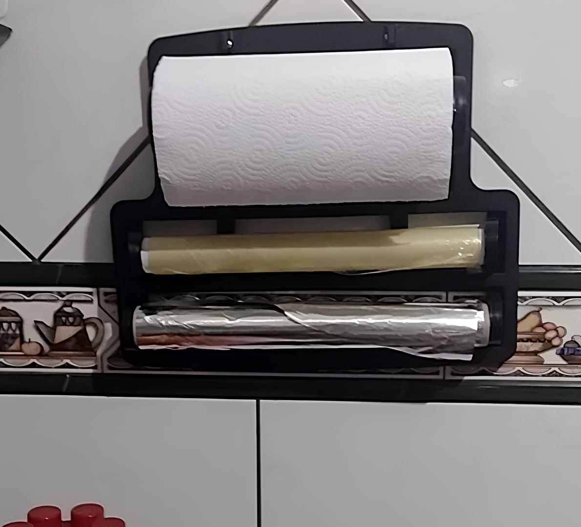 ✅ Porta Papel Toalha Triplo Suporte 3 em 1