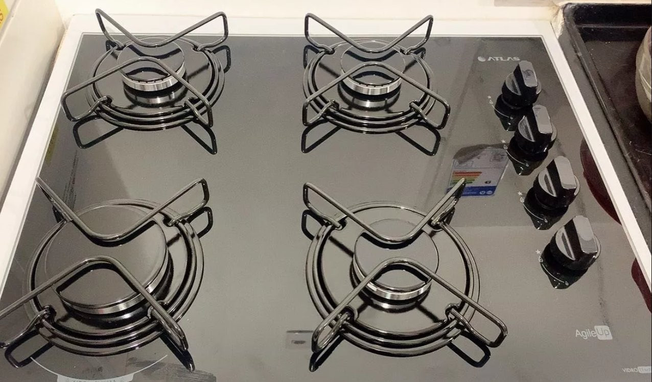 ✅ Cooktop a Gás Atlas 4 Bocas Agile Up