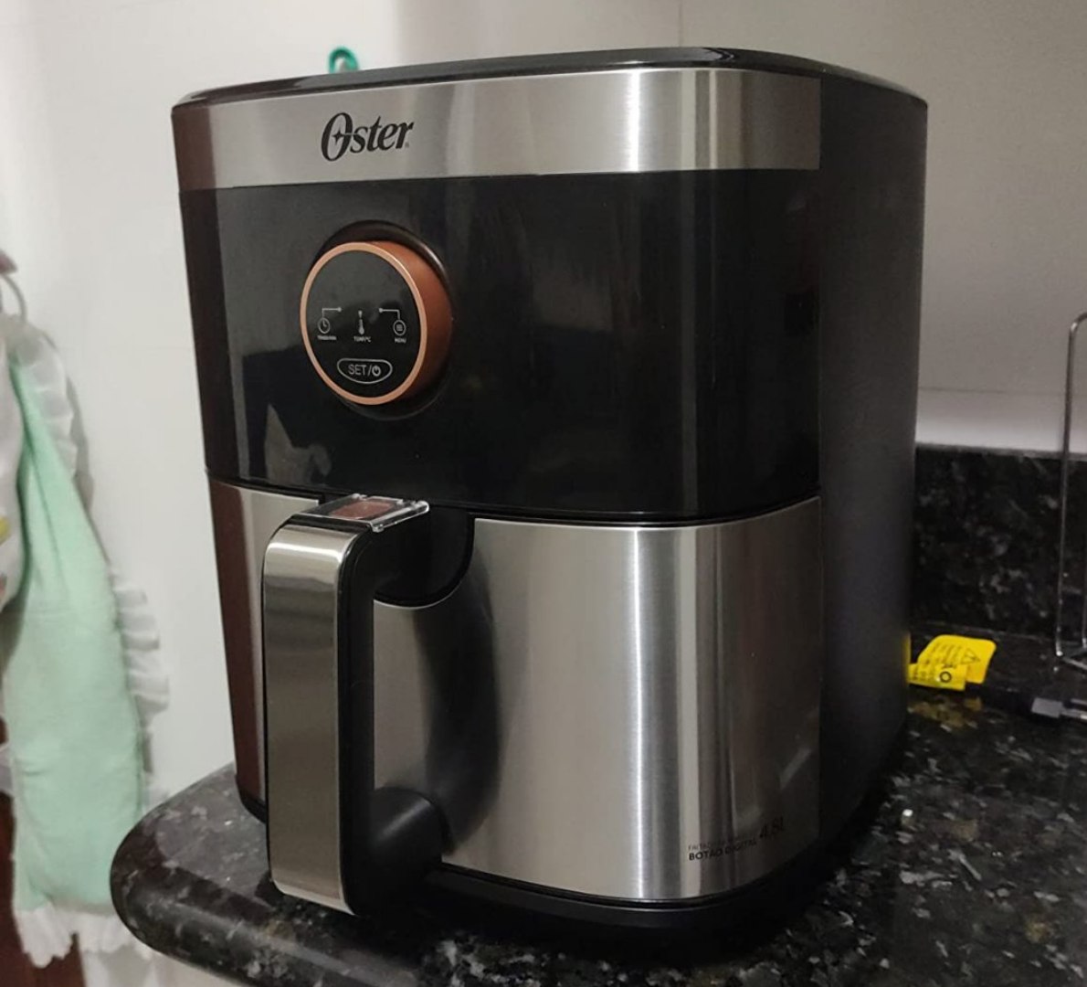 ♨️ Fritadeira Sem Óleo 4,8L Black Inox Oster 220V