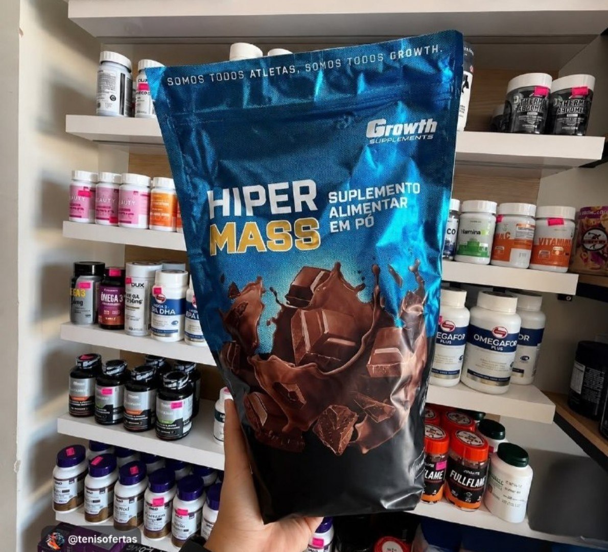🦾 Hiper Mass 1kg Growth Supplements - Sabor Chocolate