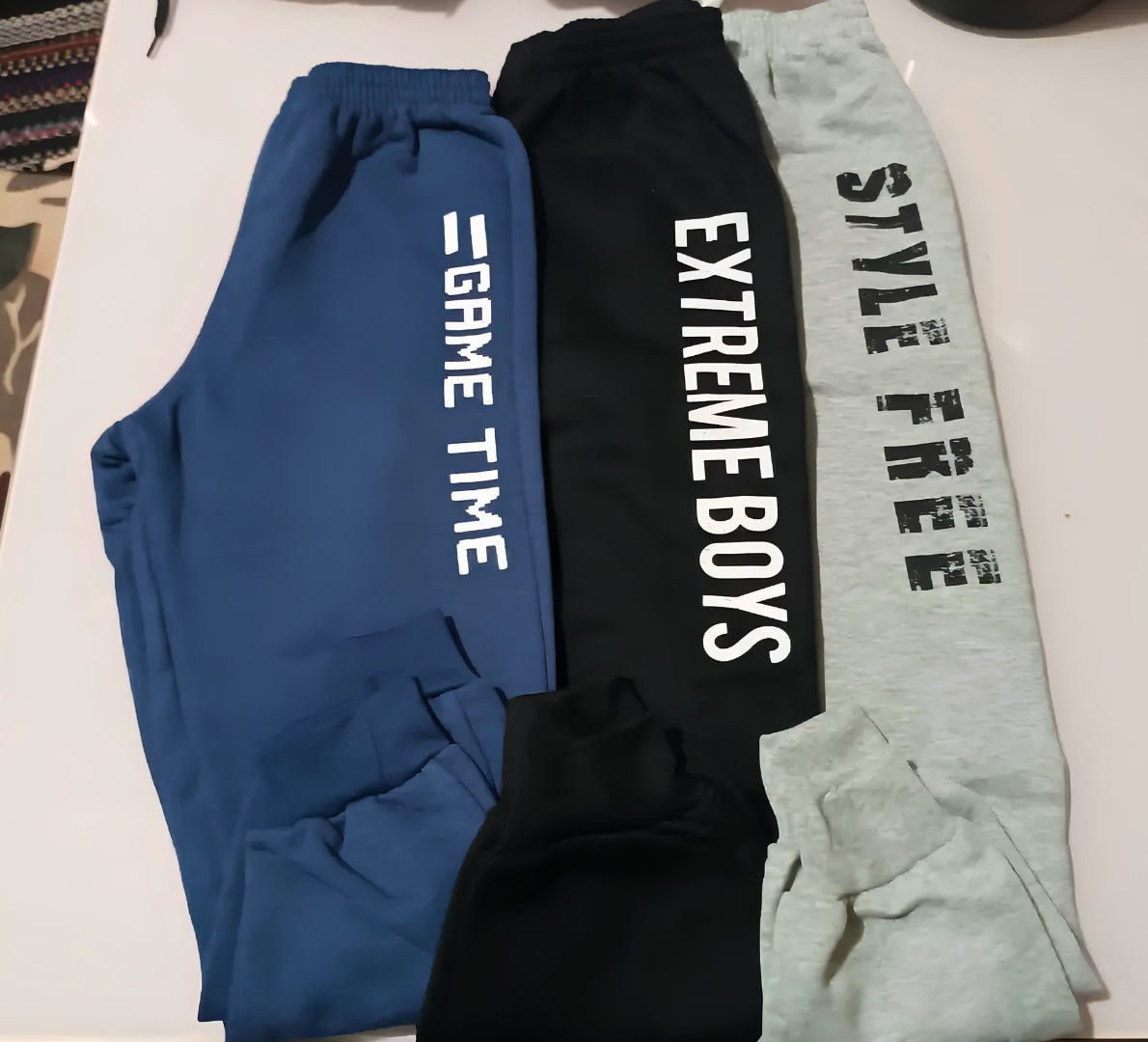 👖 Kit 3 Calça Infantil Moletom Estampada