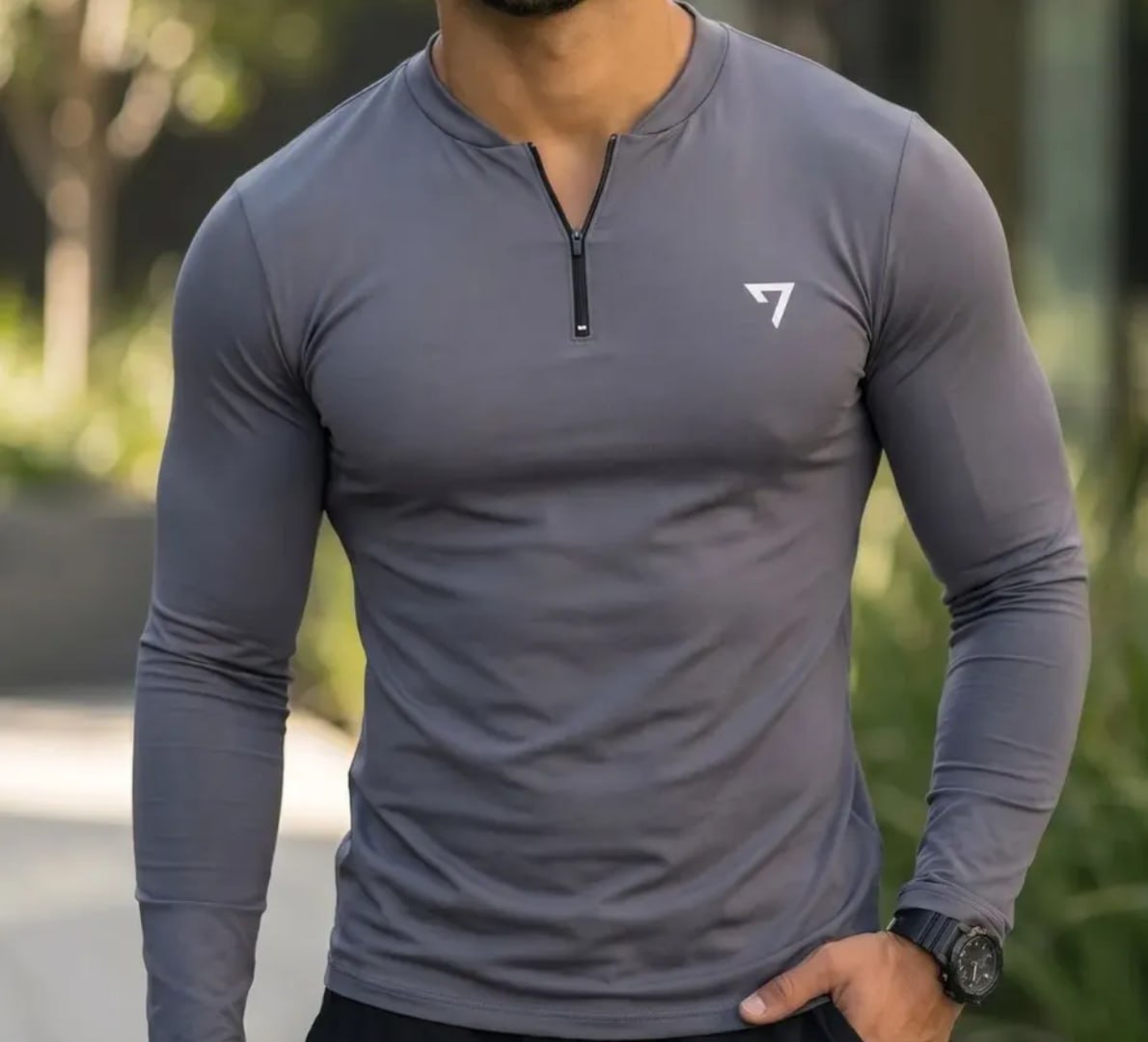 ☀️ Camisa Térmica Segunda Pele Com Zíper