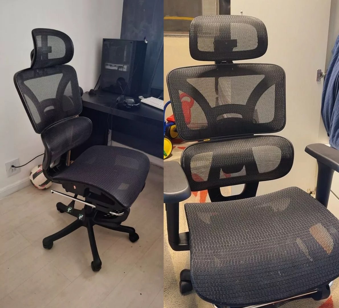 🪑 Cadeira Presidente Ergonomica Mesh, Reclinavel, Retratil e com Apoio