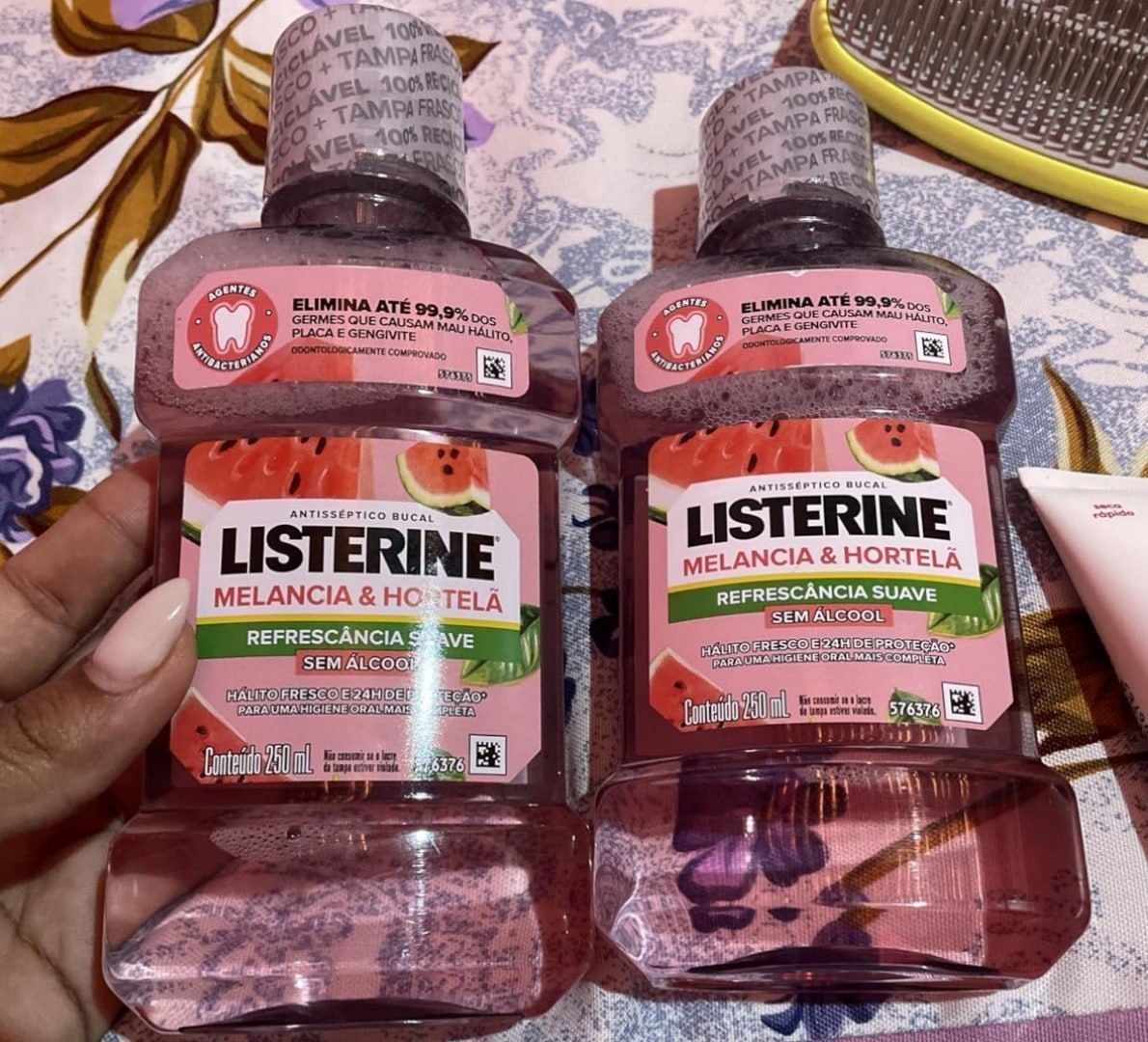 🍉 Enxaguante Bucal Listerine Melancia e Hortelã, 250ml